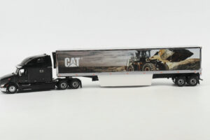 1:50 Scale Peterbilt 579 Ultra Loft Tractor with Cat Mural Trailer
