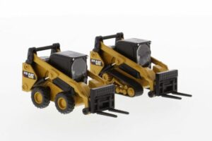 1:64 Cat 272D2 Skid Steer Loader & 1:64 Cat 297D2 Compact Track Loader