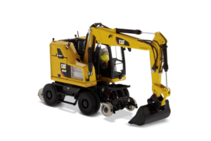 1:50 Cat® M323F spoorweggraafmachine op wielen - Cat gele versie