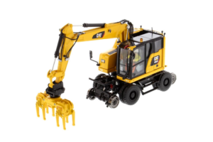 1:50 Cat® M323F spoorweggraafmachine op wielen - veiligheidsgele versie