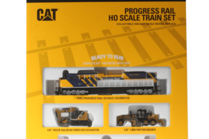 Caterpillar Progress Rail HO Scale Train Set